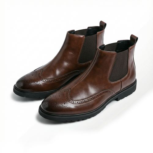 Bottes Chelsea homme perforées
