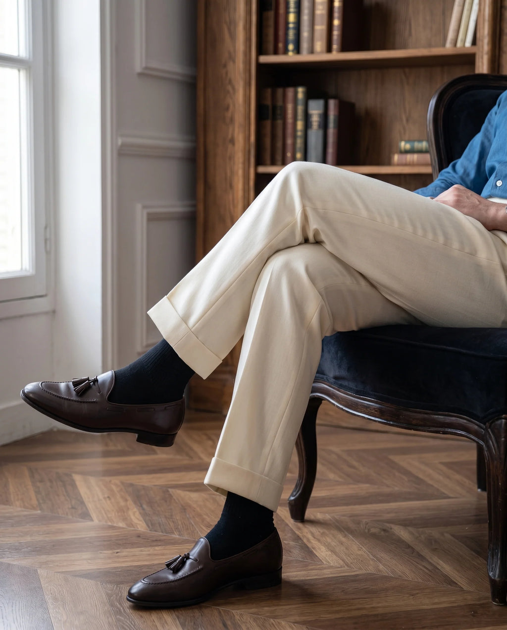 Pantalon homme à pinces