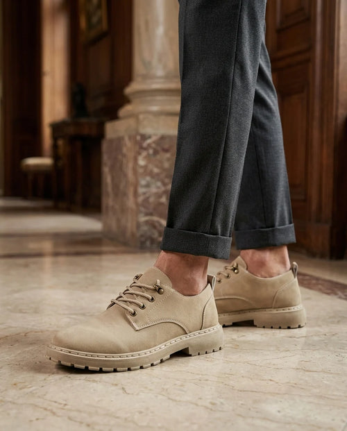 Chaussures homme à lacets crantées
