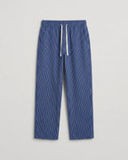 Pantalon homme rayé ample
