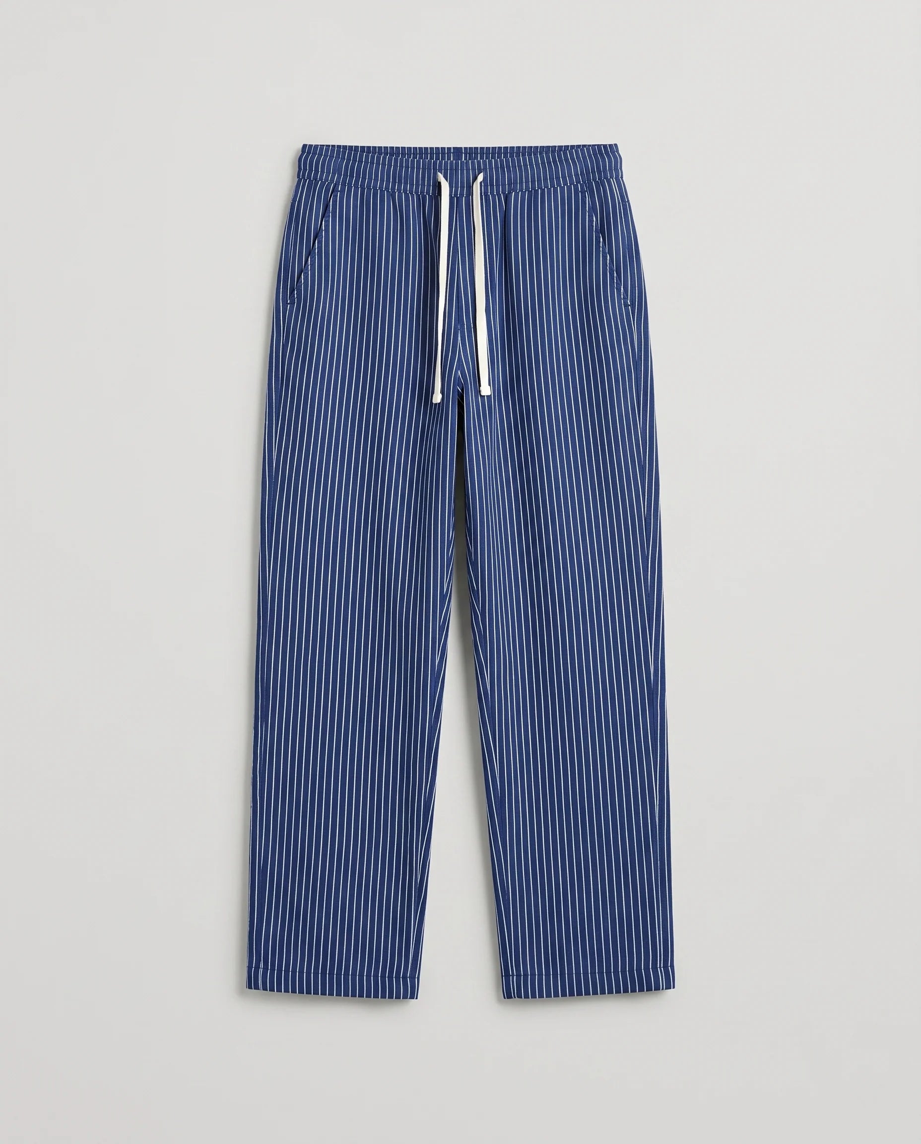 Pantalon homme rayé ample