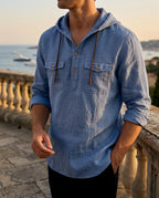 Chemise homme à capuche