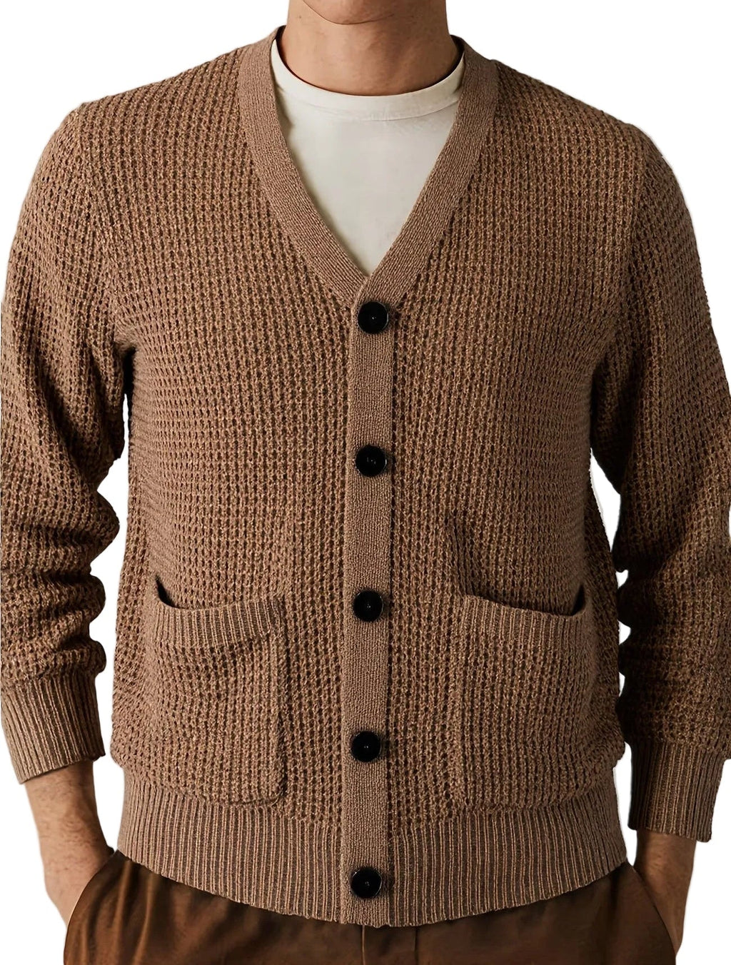 Gilet en Maille Gaufrée pour Homme
