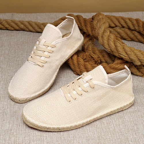 Chaussures homme à lacets tissées