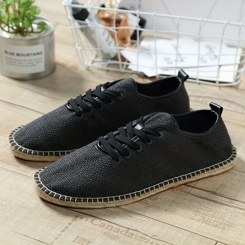 Chaussures homme à lacets tissées