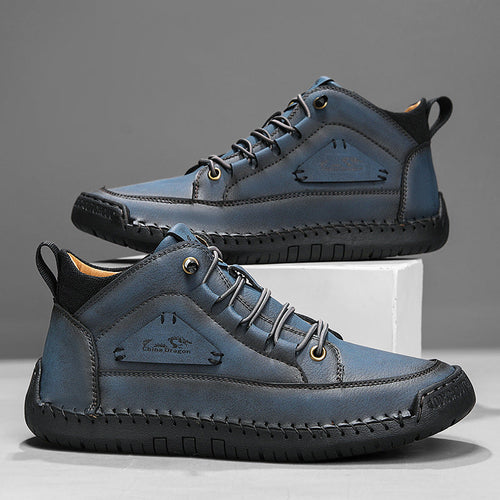 Baskets homme montantes surpiquées - vue 2
