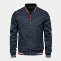 Blouson bomber homme zippé col montant