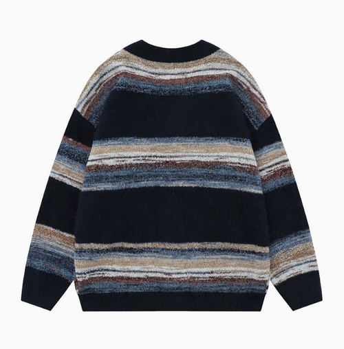 Cardigan Homme Avec Rayures - vue 2