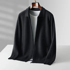 Cardigan homme zippé col chemise