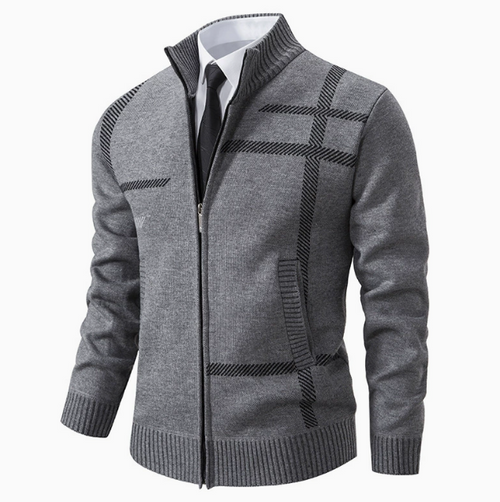 Cardigan homme zippé