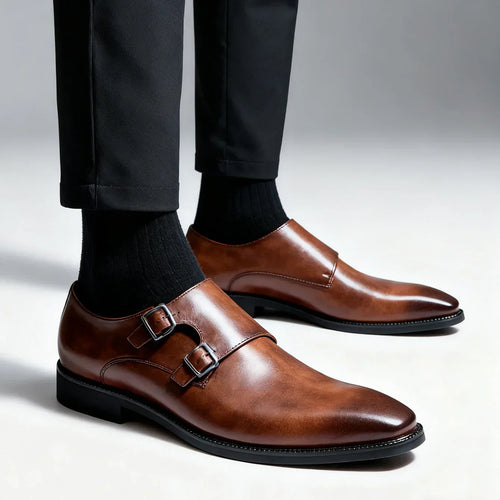 Chaussures homme à double boucle