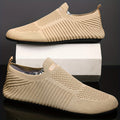 Chaussures homme à enfiler en maille tricotée