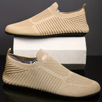 Chaussures homme à enfiler en maille tricotée