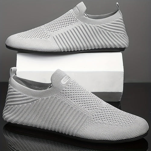 Chaussures homme à enfiler en maille tricotée - vue 2