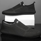 Chaussures homme à enfiler en maille tricotée