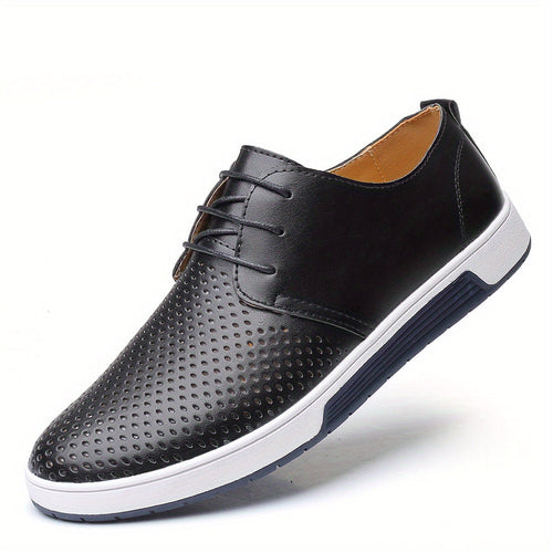 Chaussures homme à lacets perforées