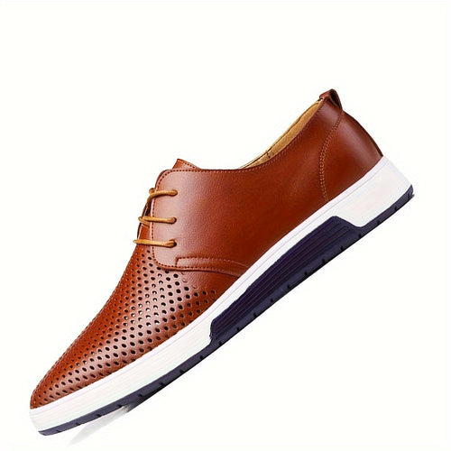 Chaussures homme à lacets perforées - vue 2