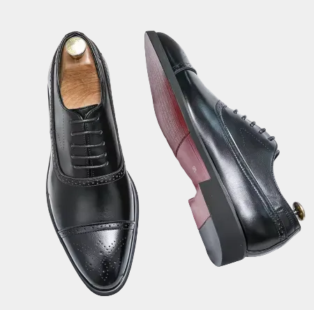 Chaussures homme à lacets bout droit