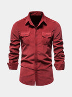 Chemise homme à poches boutonnée
