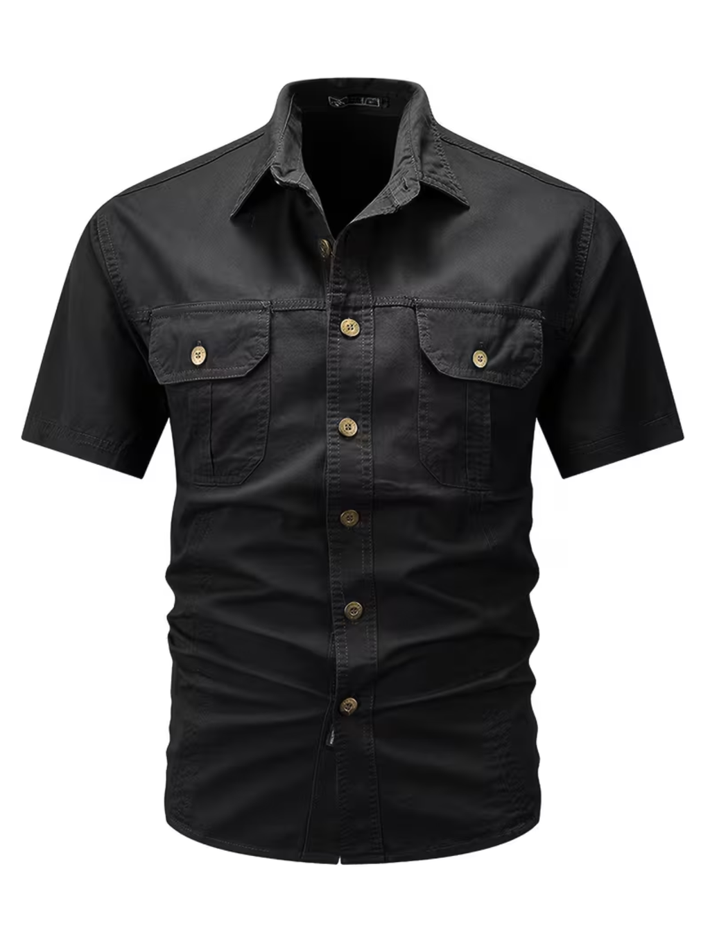 Chemise homme à poches rabat