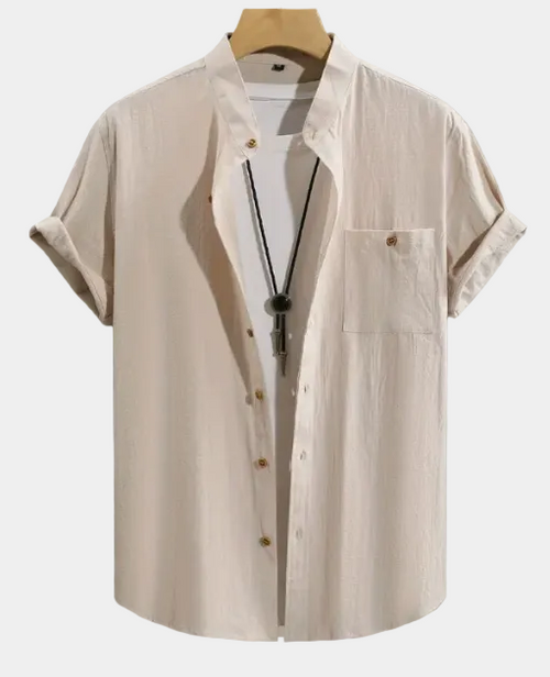Chemise homme boutonnée manches courtes