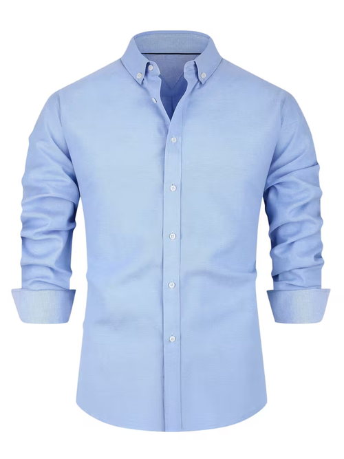 Chemise Cassis — col contrasté – vue 1