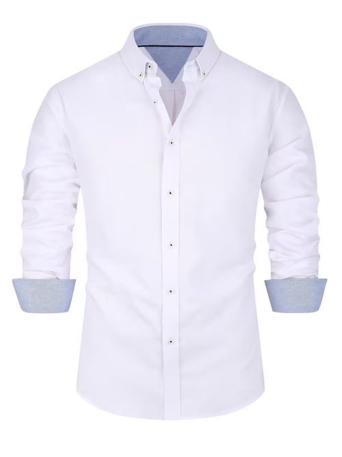 Chemise Cassis — col contrasté – vue 2