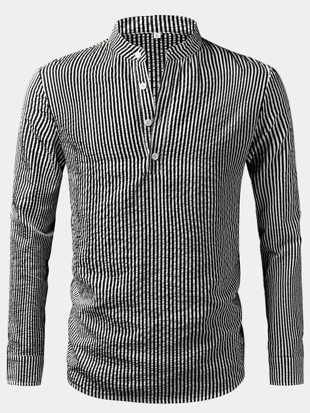Chemise homme col droit rayée