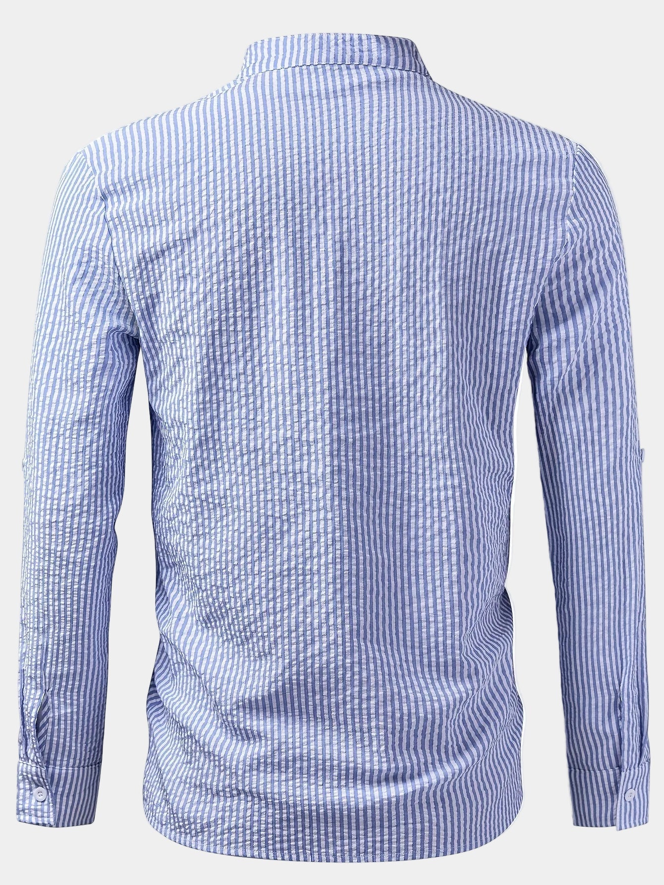 Chemise homme col droit rayée