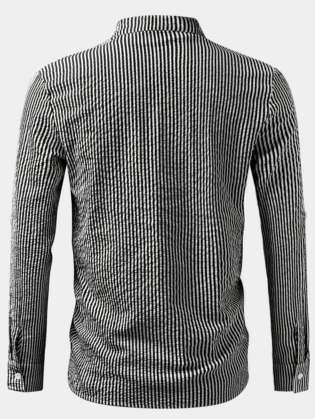 Chemise homme col droit rayée