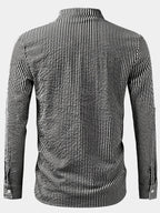 Chemise homme col droit rayée