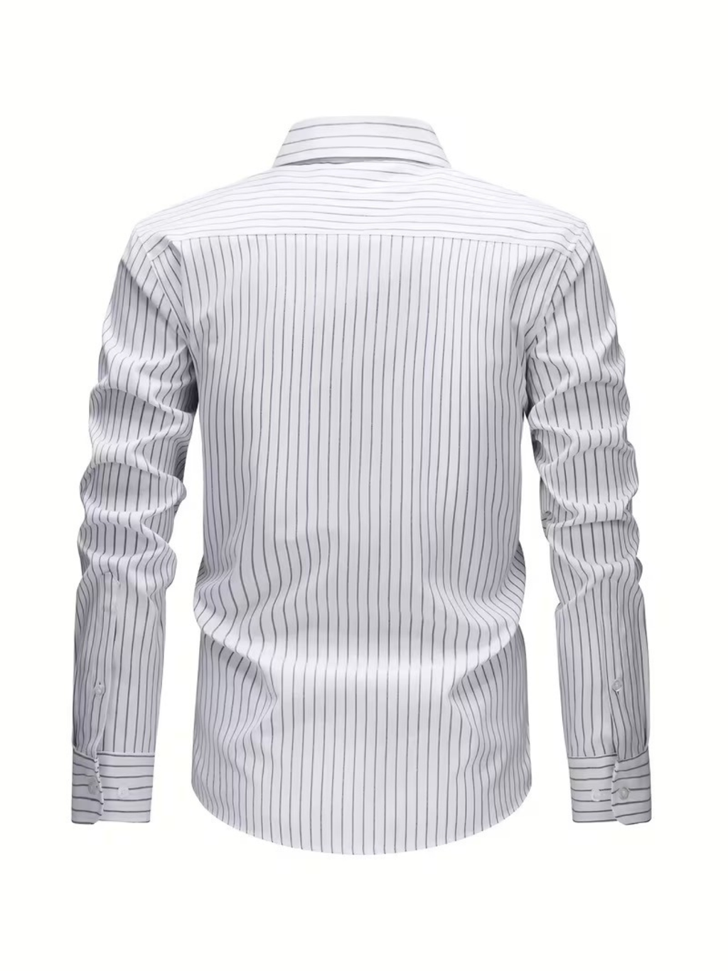 Chemise homme à fines rayures