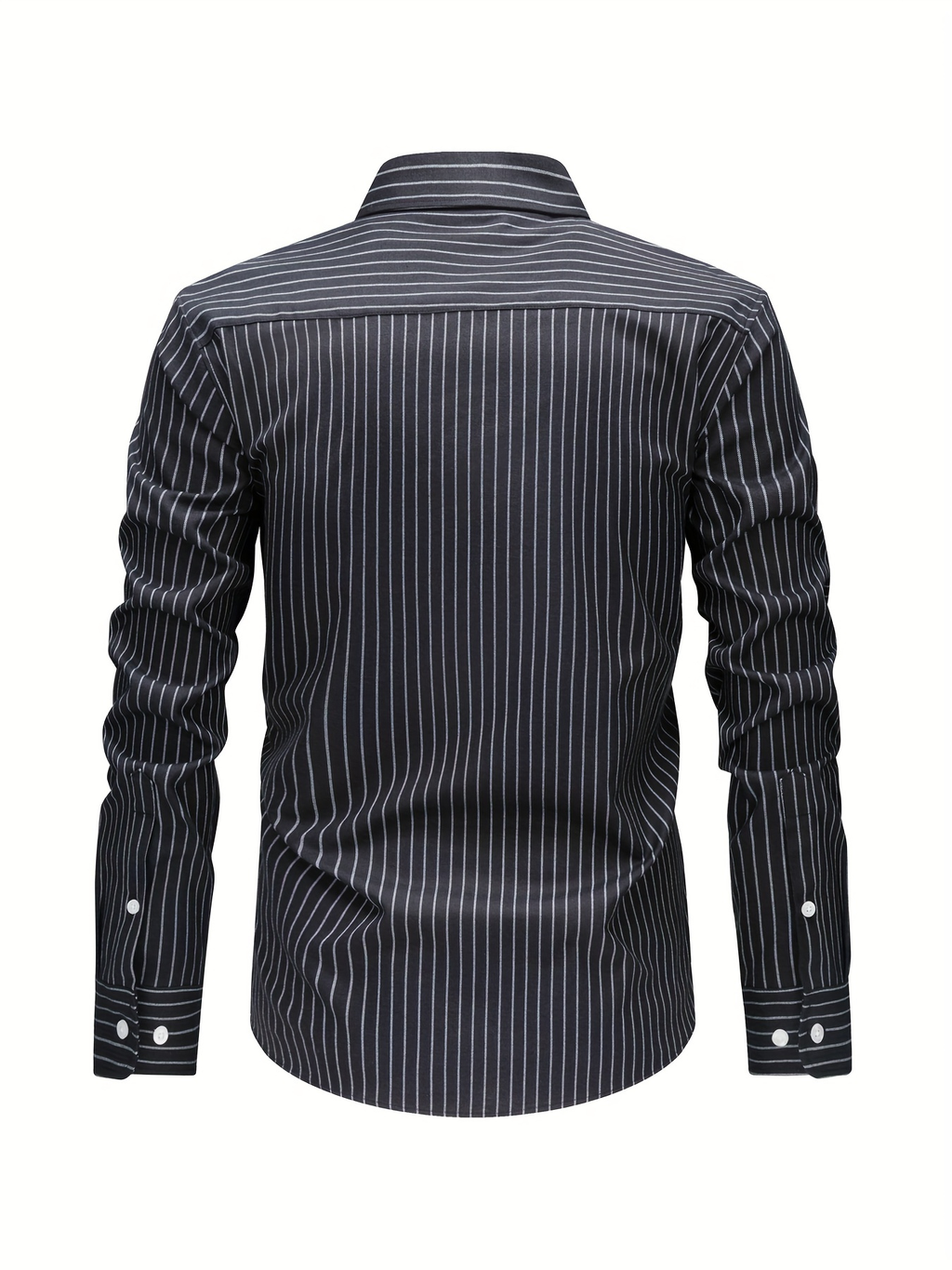 Chemise homme à fines rayures