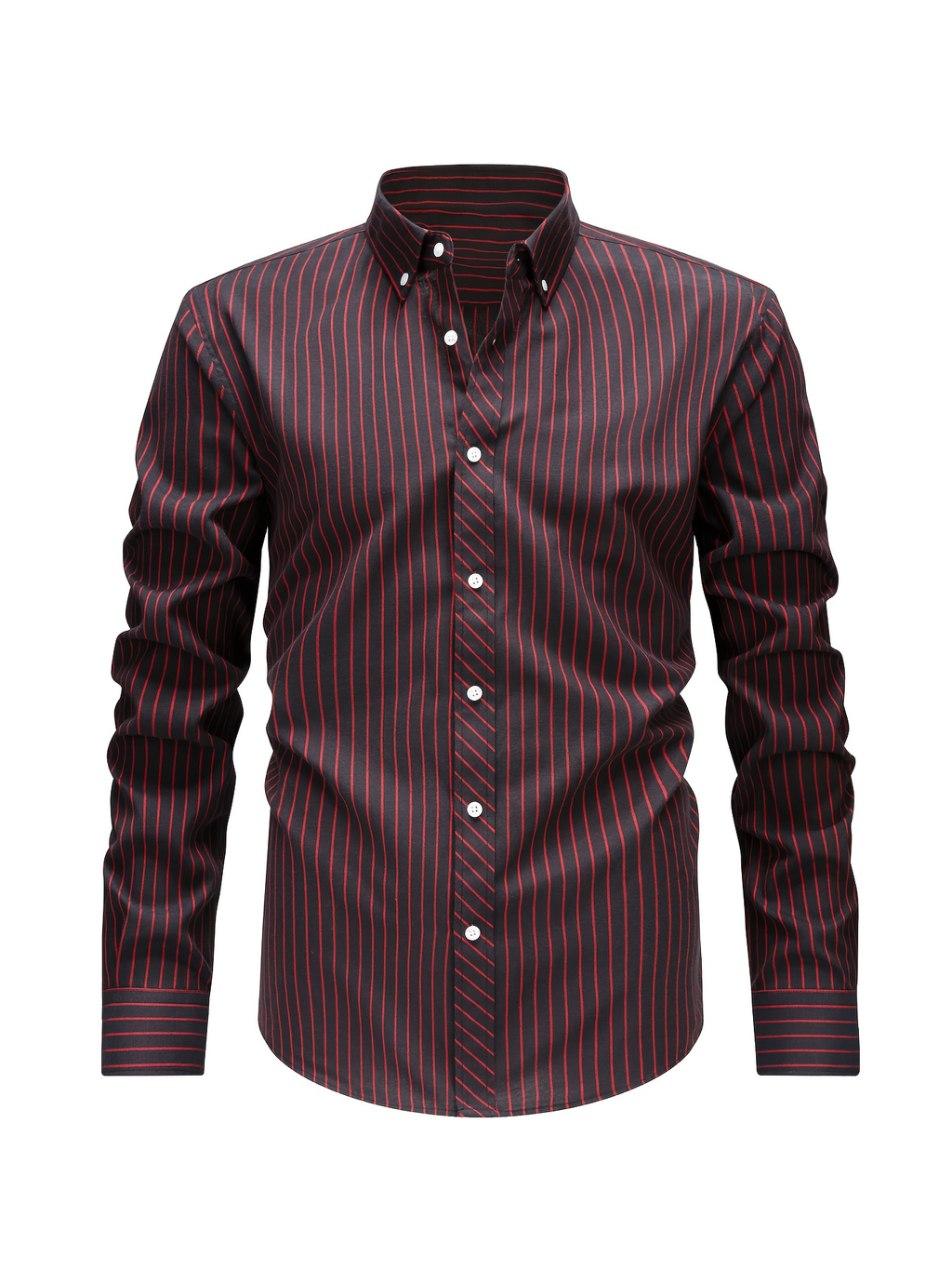 Chemise homme à fines rayures