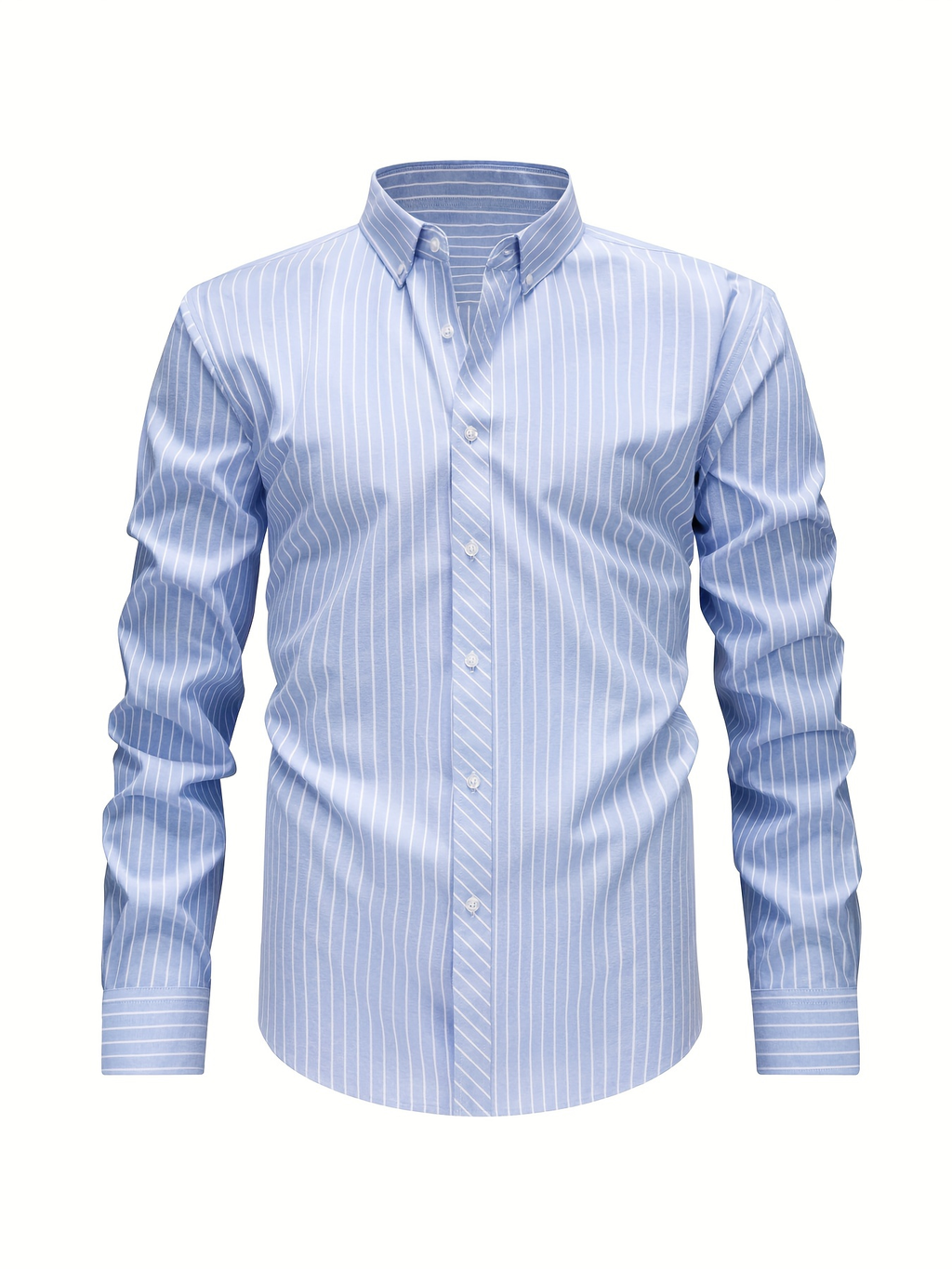 Chemise homme à fines rayures