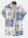 Chemise homme imprimée manches courtes