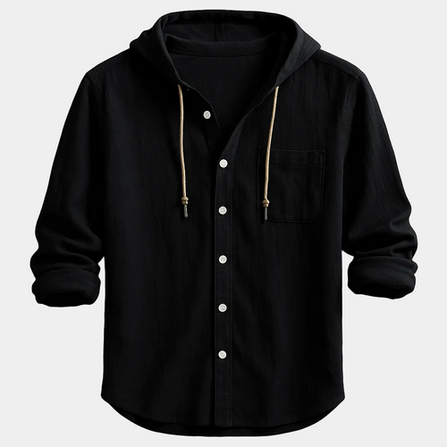 Chemise Menton — capuche boutonnée – vue 2