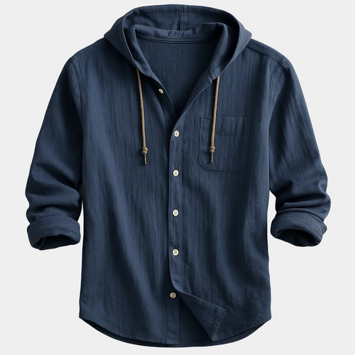 Chemise Menton — capuche boutonnée – vue 1