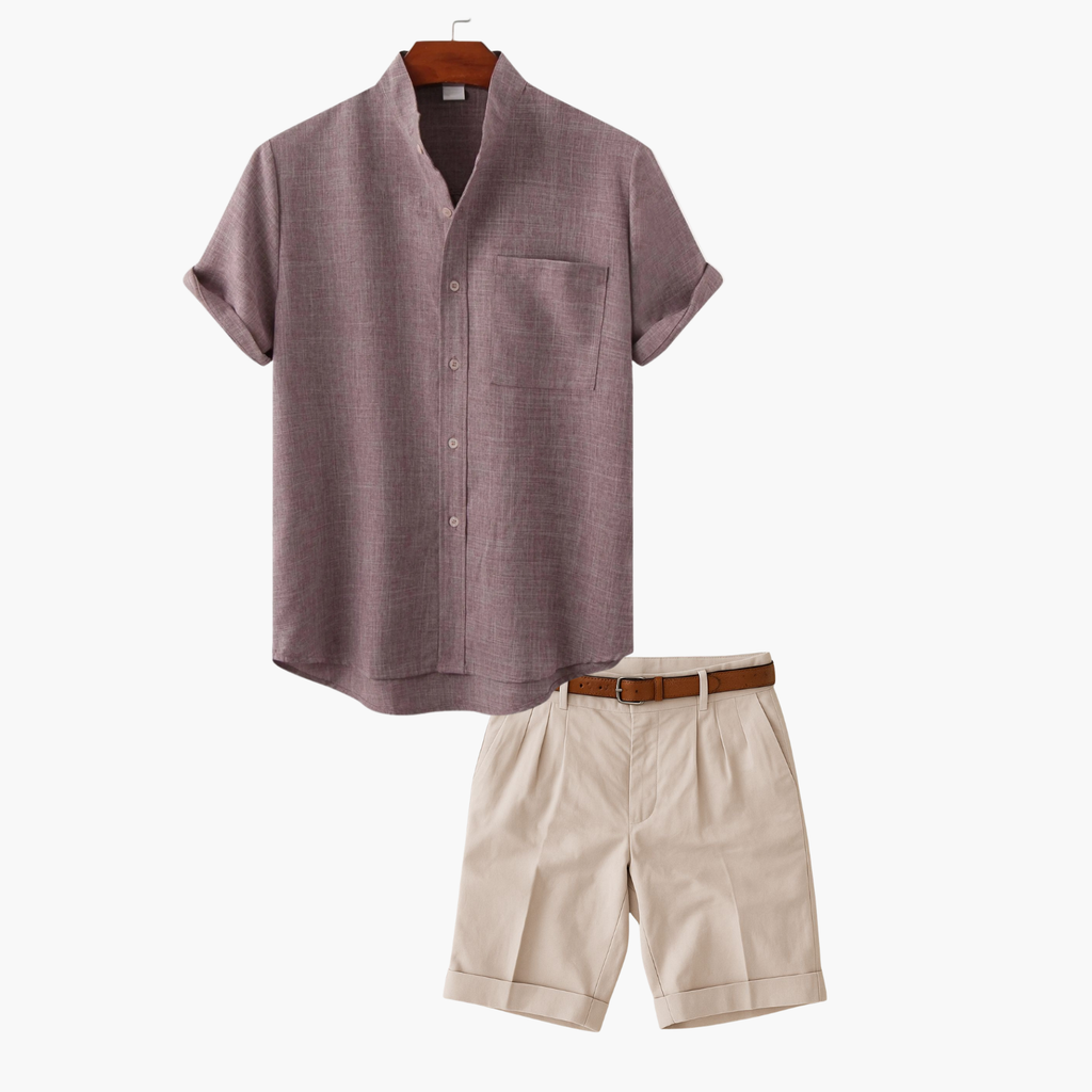 Ensemble chemise et short homme