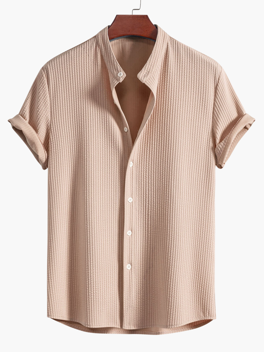 Ensemble homme chemise col mao et pantalon