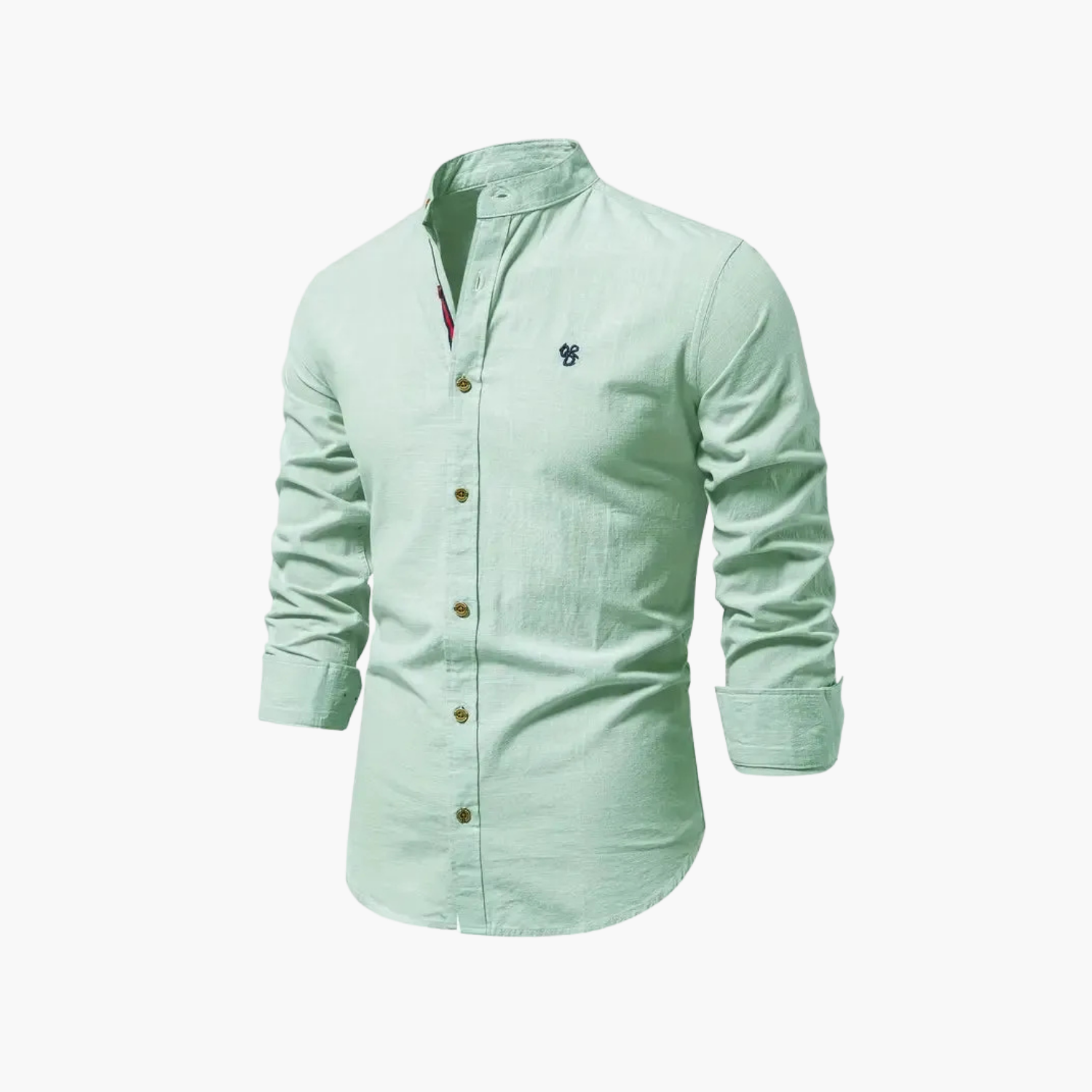 Ensemble homme chemise col mao et short