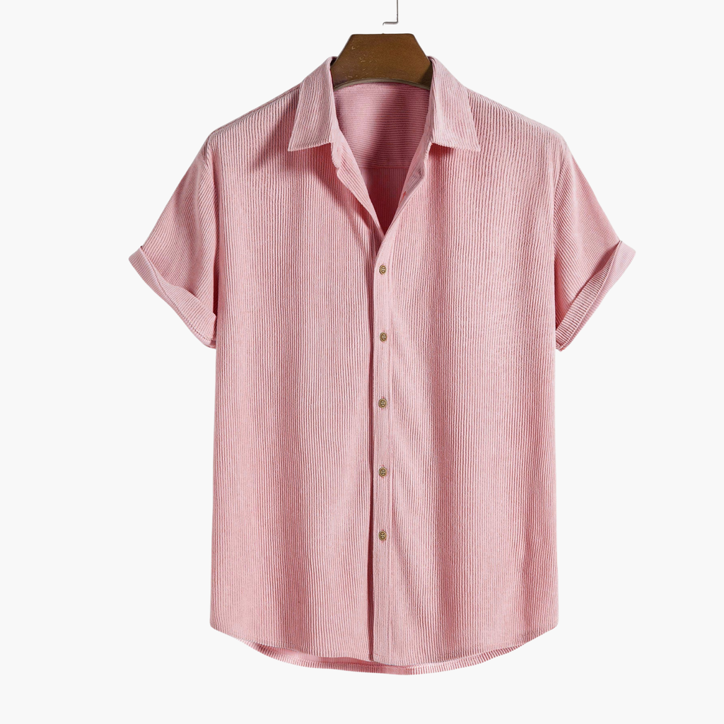 Ensemble homme chemise rayée et short