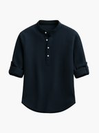 Ensemble homme col mao boutonné