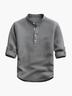 Ensemble homme col mao boutonné