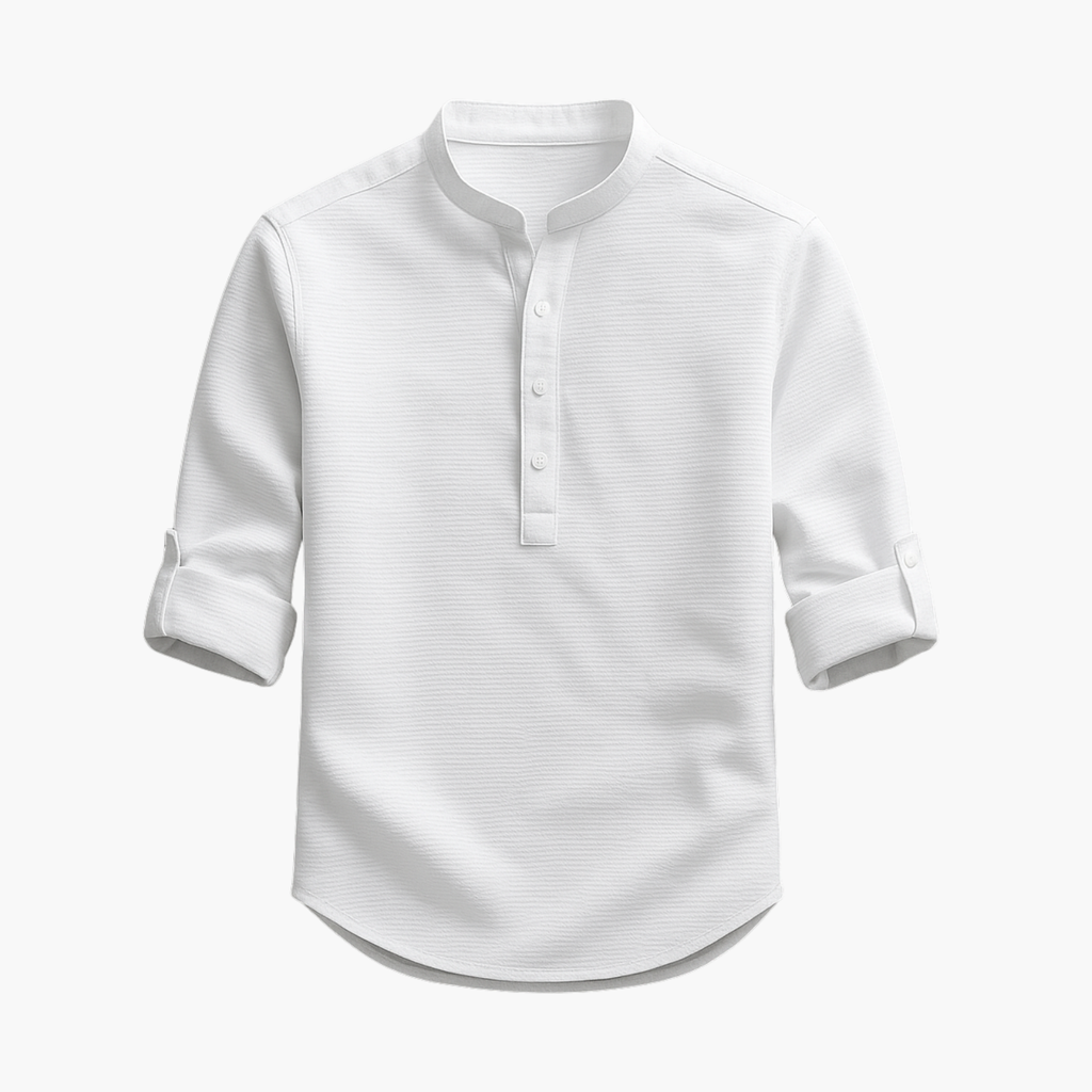 Ensemble homme col mao cargo