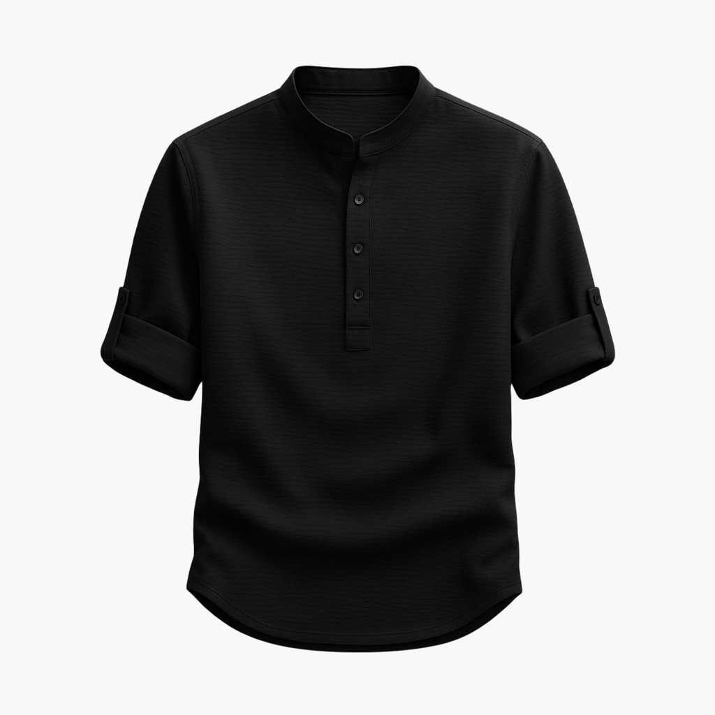 Ensemble homme col mao cargo