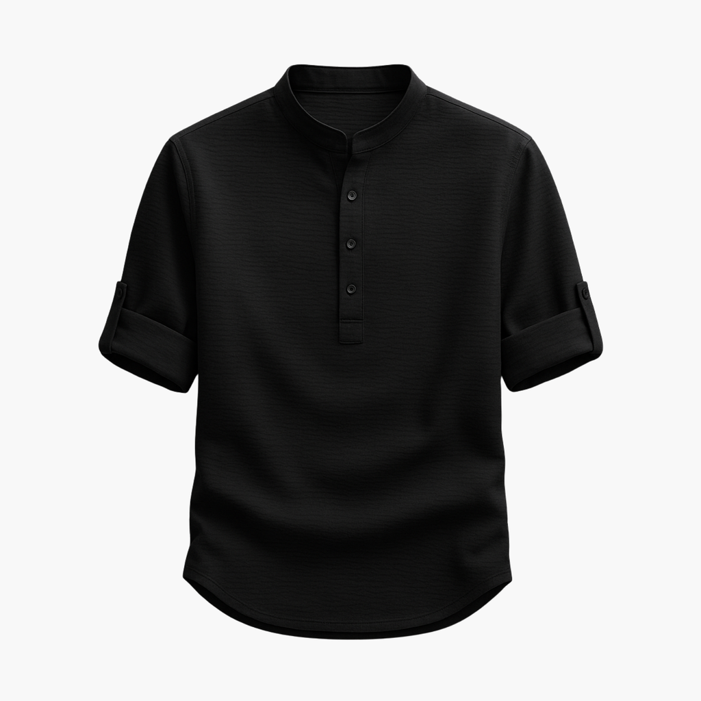 Ensemble homme col mao et short