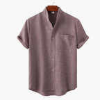 Ensemble homme col mao et short cargo