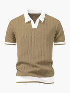 Ensemble homme polo texturé et pantalon