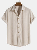 Ensemble homme texturé manches courtes